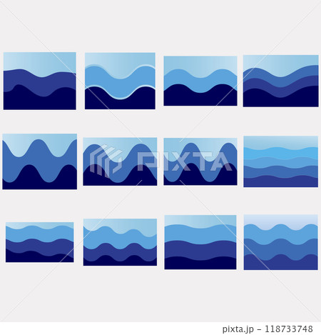 collection of abstract background of sea view 118733748