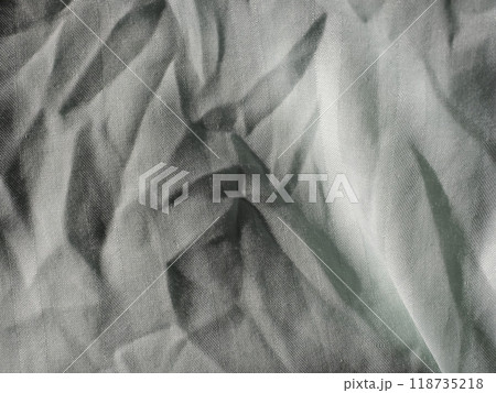 creased light green grey cotton fabric texture background creased light green grey cotton fabric texture background 118735218