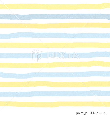 Blue Yellow Hand Drawn Stripe Pattern Background Overlay  118736042