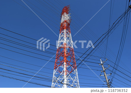 送電塔 高電圧交流 送電塔 高電圧交流 118736352