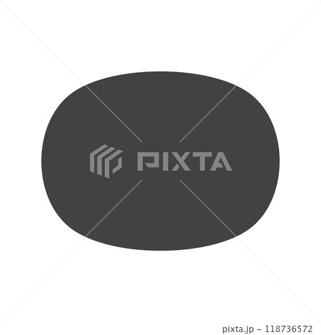 横長のスーパー楕円のシンプルなベクターイラスト　Superellipse 118736572