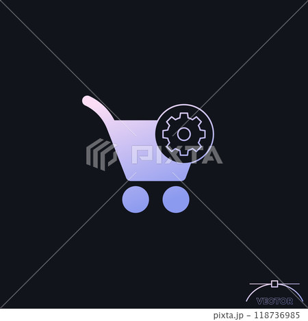 order processing icon with a gradient order processing icon with a gradient 118736985