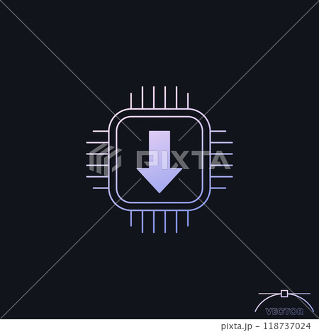 firmware update icon, computer hardware vector 118737024
