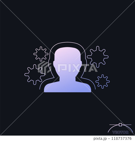 immune system or immunity vector icon immune system or immunity vector icon 118737376