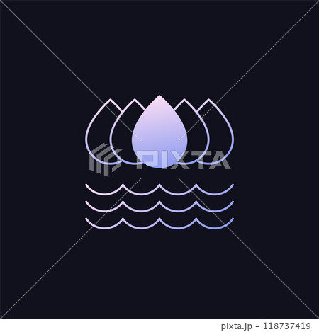 clean water icon with a gradientのイラスト素材 [118737419] - PIXTA