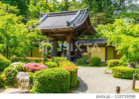 滋賀県犬上郡甲良町　西明寺（湖東三山）　名勝庭園（蓬莱庭）　 118738096