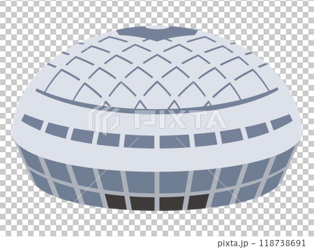 ナゴヤドームのイラスト 118738691