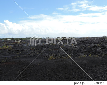 キラウエア火山の溶岩流 118738943