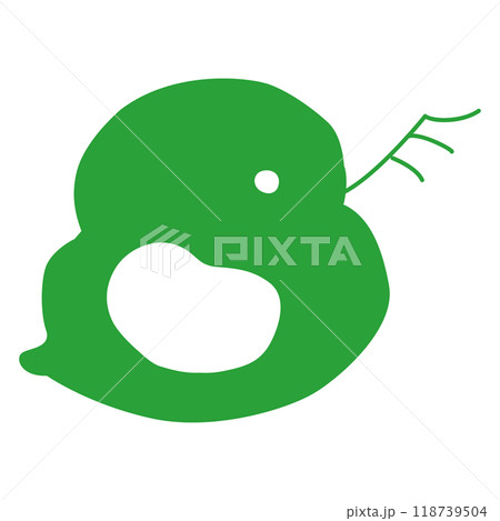 シンプルなミジンコ（微生物）のイラスト 118739504