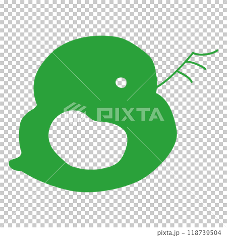 シンプルなミジンコ（微生物）のイラスト 118739504