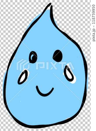 手書き風の号泣する顔の絵文字。青を基調としたシンプルでかわいいデザインが特徴です。おしゃれな雰囲気も 118739950