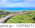沖縄県南城市の観光スポットであるニライカナイ橋 118740272