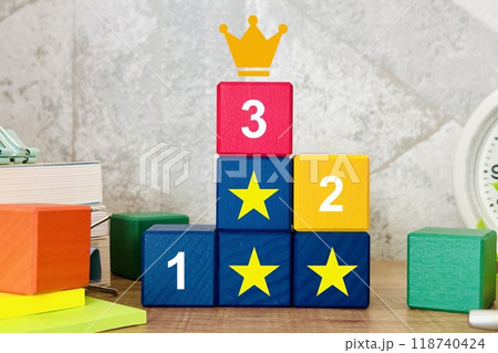 ランキング123の表彰台 118740424