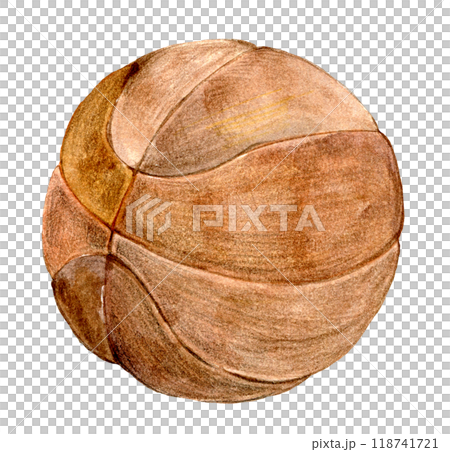 Watercolor illustration basketball Watercolor illustration basketball 118741721