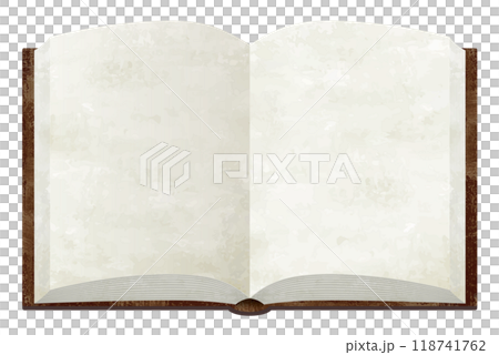 Open book blank paper 118741762
