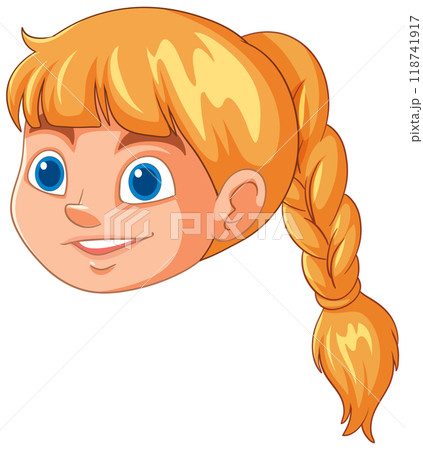 Smiling Girl with Braided Hair Smiling Girl with Braided Hair 118741917