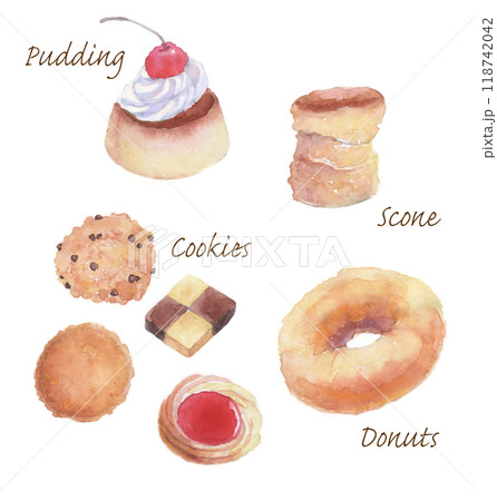 手作りおやつのイラスト 118742042