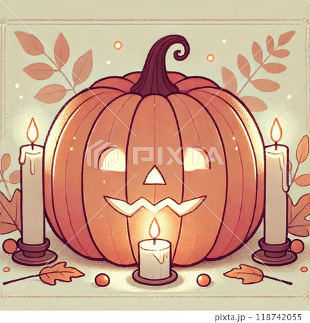 ハロウィンのカボチャ ハロウィンのカボチャ 118742055