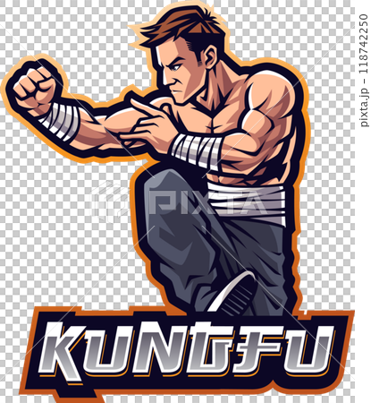 Kungfu esport mascot 118742250
