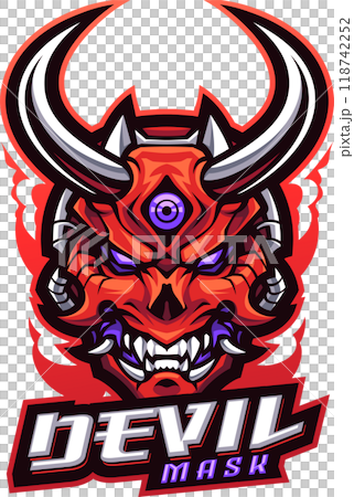Devil mask mascot 118742252
