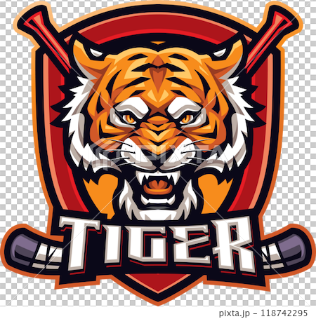 Tiger hockey mascot Tiger hockey mascot 118742295