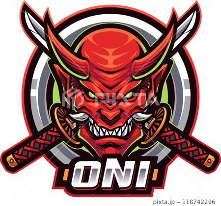 Oni head mascot 118742296