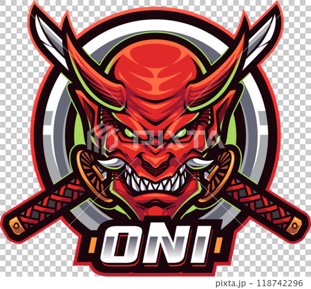 Oni head mascot 118742296