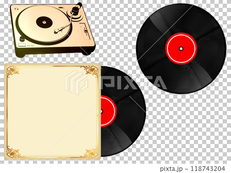 Record illustration set 118743204