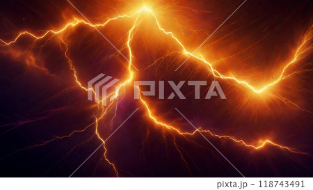雷、稲妻 雷、稲妻 118743491
