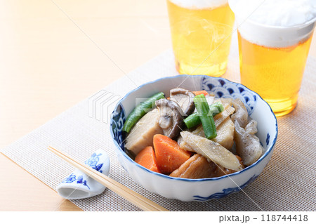 家庭料理の定番 野菜の煮物 118744418