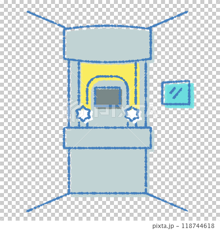 Simple vector illustration of an automatic ossuary 118744618