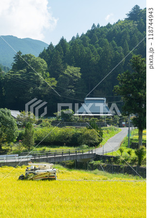 実りの秋収穫 118744943