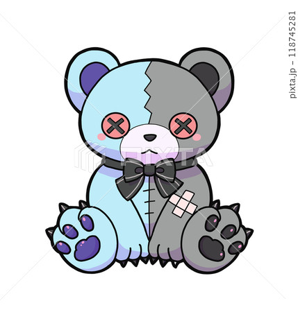 水色のクマのぬいぐるみ 118745281