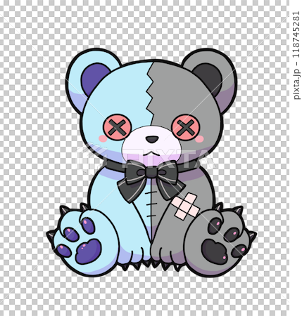 水色のクマのぬいぐるみ 118745281