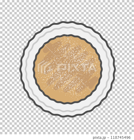 Chocolate cake whole illustration Chocolate cake whole illustration 118745496