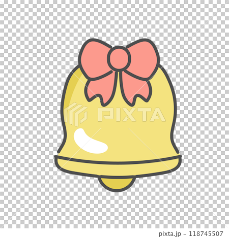 Christmas bell illustration 118745507