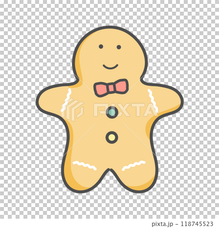 ジンジャーブレッドマン　クッキー　イラスト 118745523