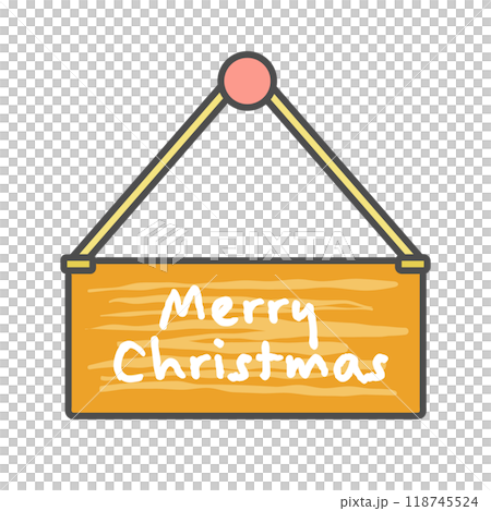メリークリスマス 板 イラスト メリークリスマス 板 イラスト 118745524