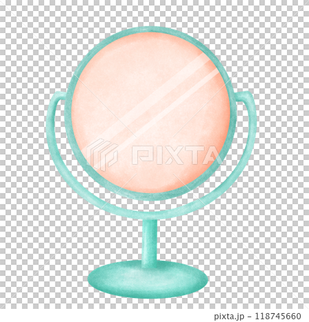 Mirror flat watercolor. Mirror flat watercolor. 118745660