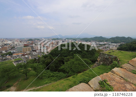 鳥取 米子 米子城跡(湊山公園)と米子の街並み 鳥取 米子 米子城跡(湊山公園)と米子の街並み 118746228