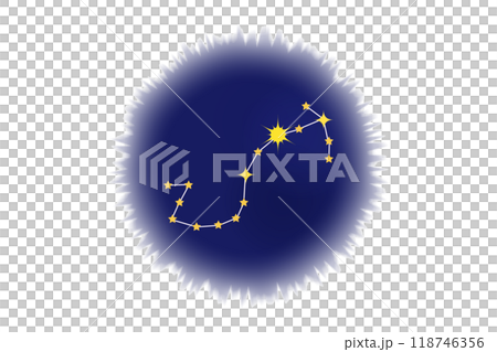 Starry sky icon Scorpio Starry sky icon Scorpio 118746356