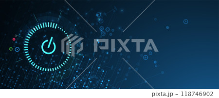 Futuristic algorithms at work transforming raw data into business intelligence 118746902