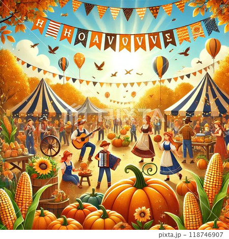 秋の収穫祭 118746907