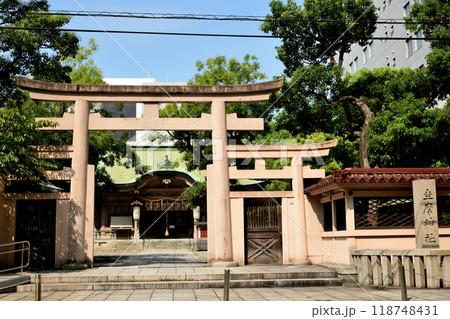 坐摩神社(鳥居)　【大阪府大阪市中央区】 118748431