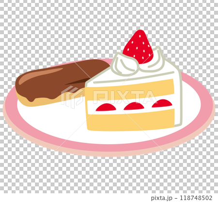 Sweets Strawberry cake Eclair 118748502