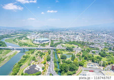 【群馬県】群馬県庁・展望ホール:北 眺め 【群馬県】群馬県庁・展望ホール:北 眺め 118748707