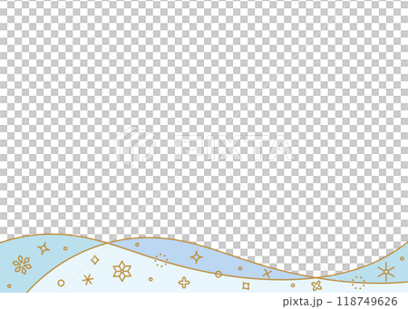 Snowflake decoration frame, winter image design Snowflake decoration frame, winter image design 118749626