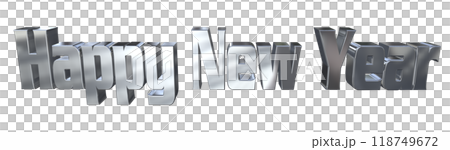 3DCG角色「新年快樂/新年快樂」銀、銀 118749672