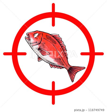 鯛ターゲットマーク 118749749