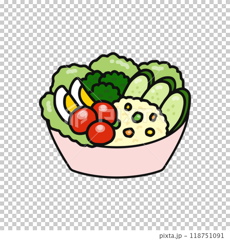 蔬菜沙拉	 118751091